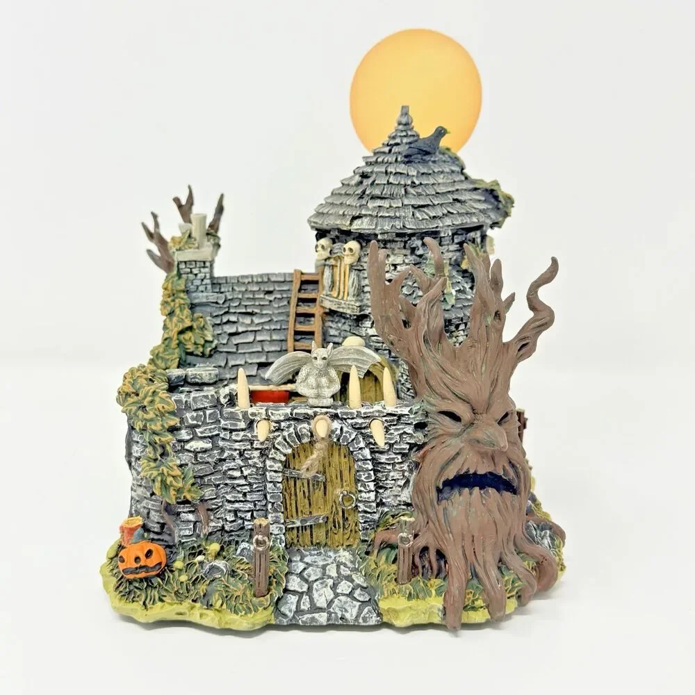 Hawthorne Village Universal Monsters Wolf Man's Lair Original Box COA Halloween